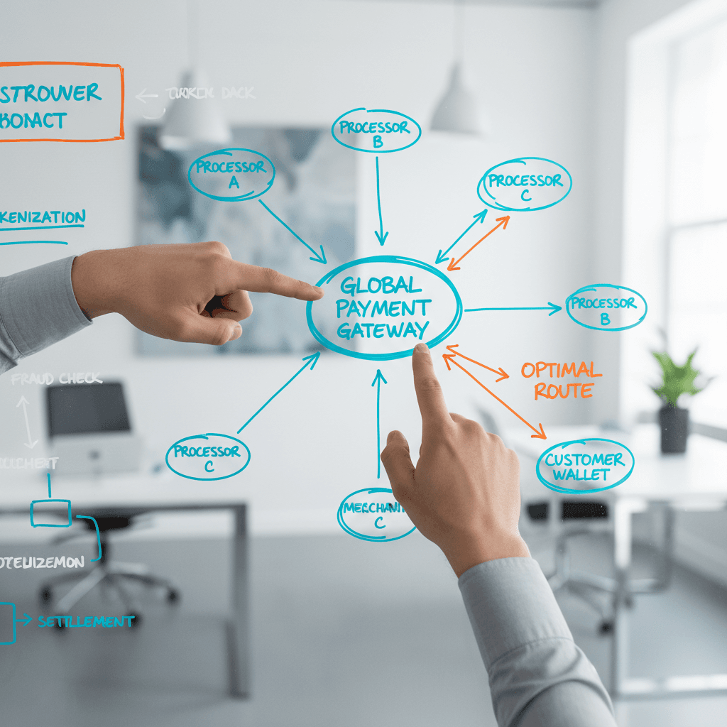Payment routing optimization diagram