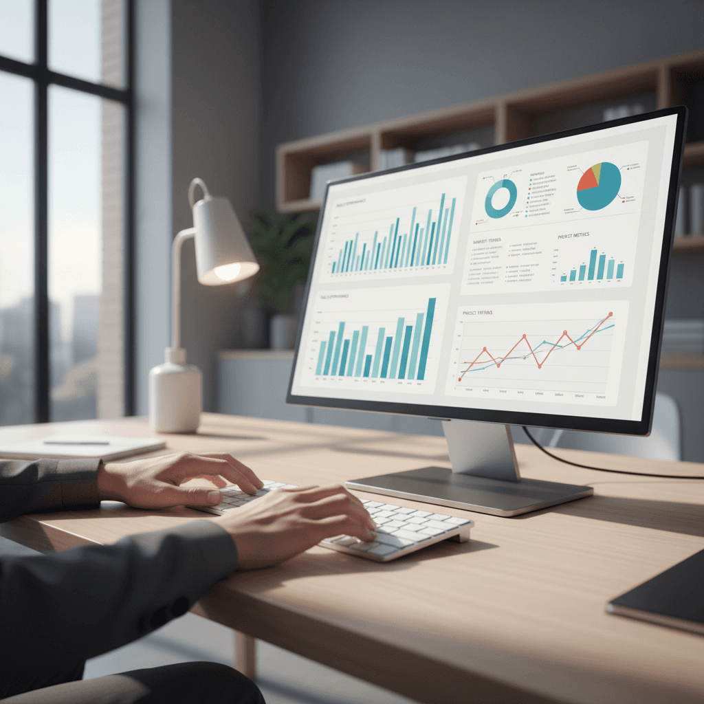 Payment processing analysis on computer screen